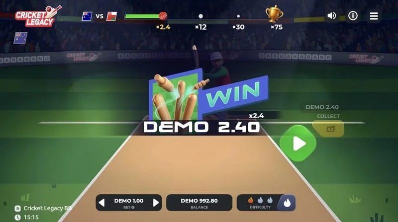 Cricket Legacy BB laimėjimas